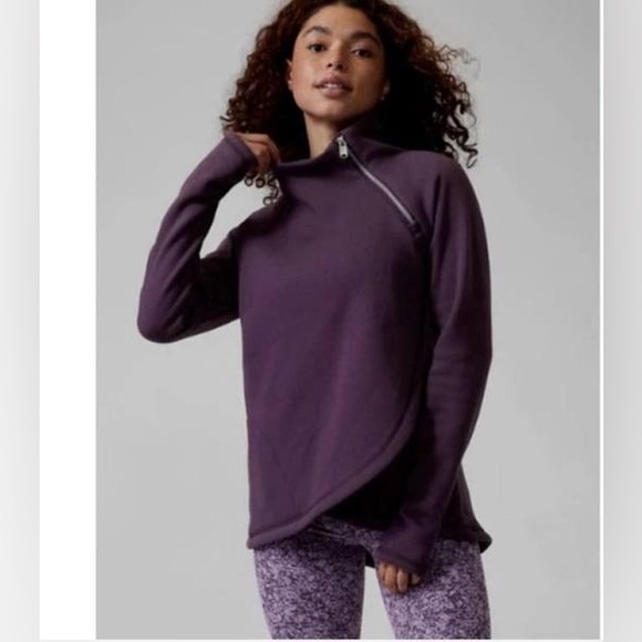 Athleta Cozy Karma Asym Pullover - Picture 1 of 4
